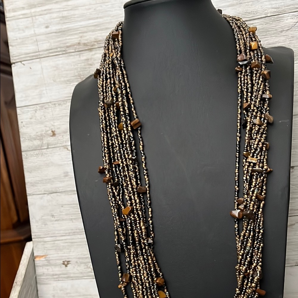 Multi-Strand Beaded Necklace